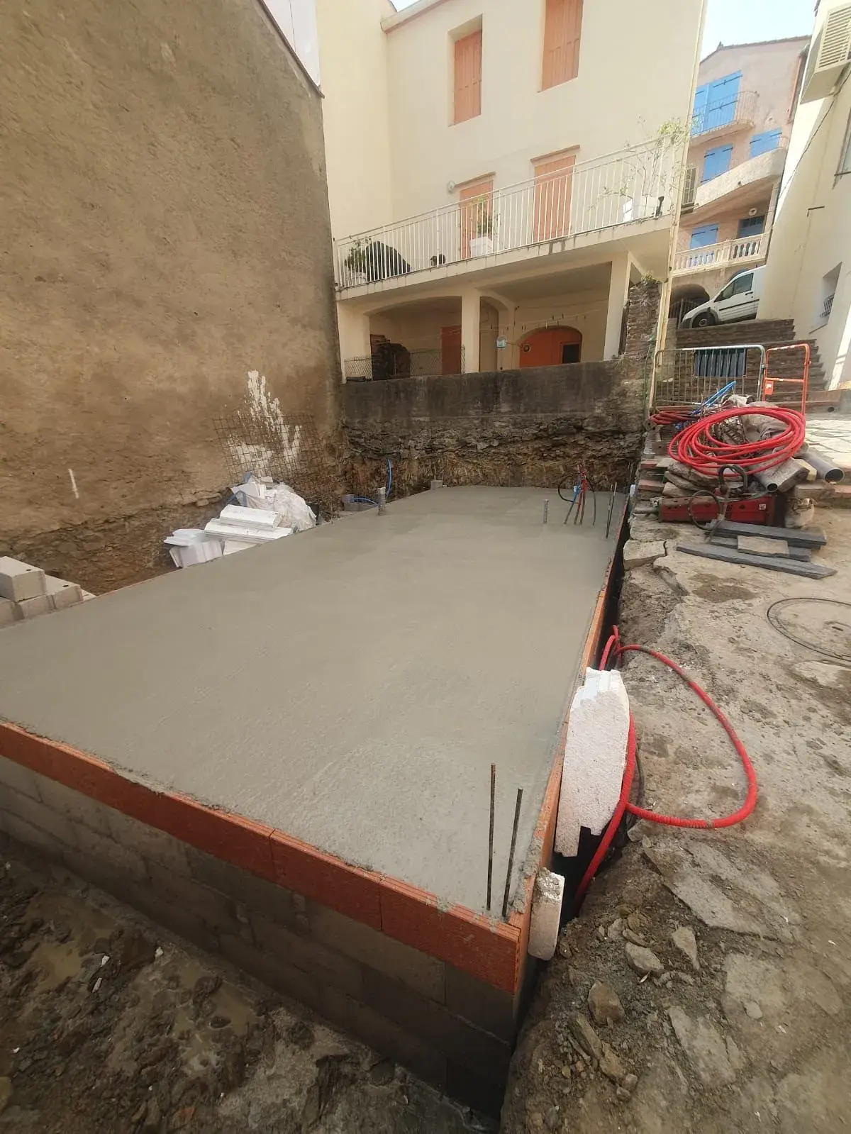 Dalle béton coulée sur vide sanitaire - Pyrénées-Orientales
