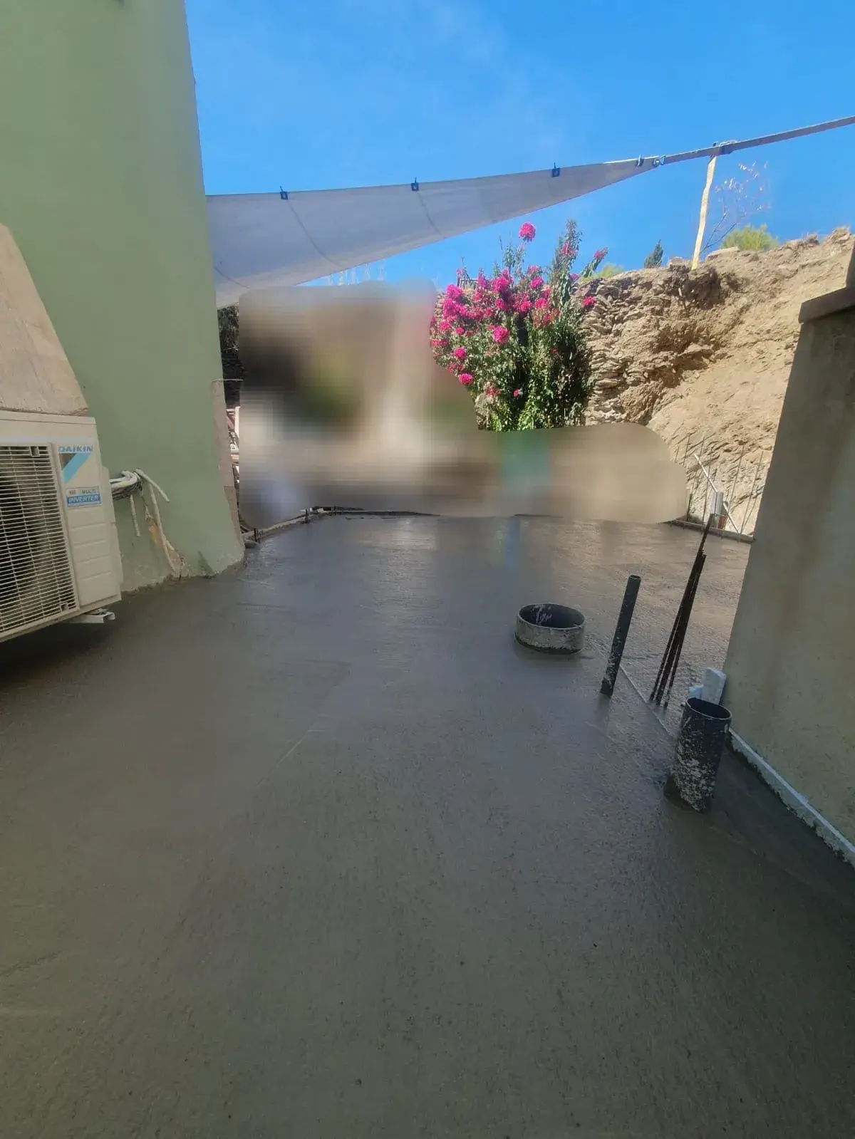 Maçonnerie - Dalle béton de terrasse coulée - Pyrénées-Orientales