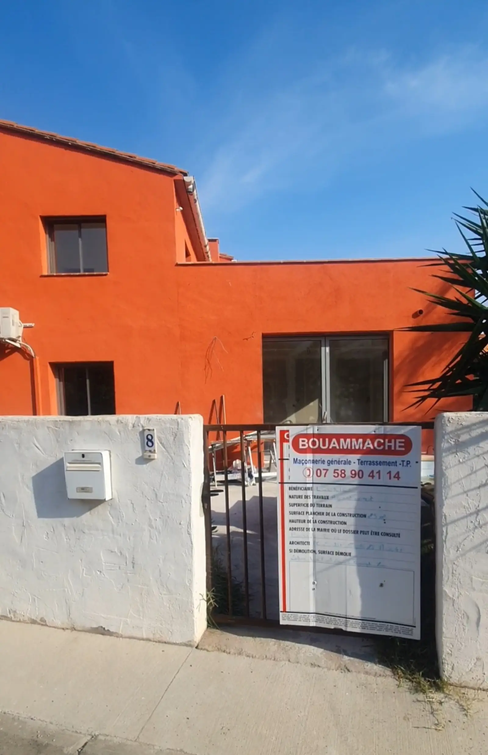 Rénovation maçonnerie - Chantier Bouammache - Banyuls-sur-Mer