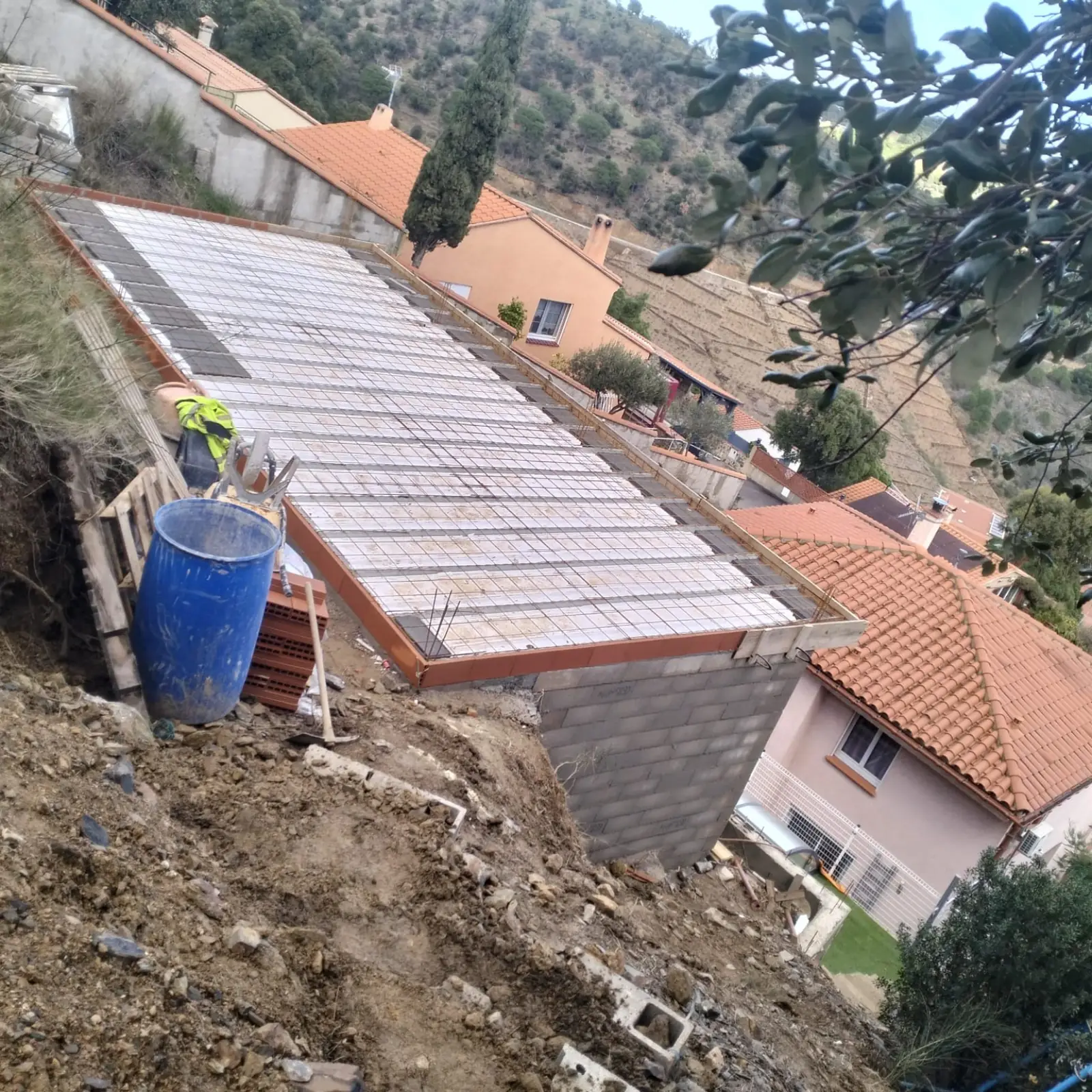 Maçonnerie - Dalle plancher - Banyuls-sur-Mer