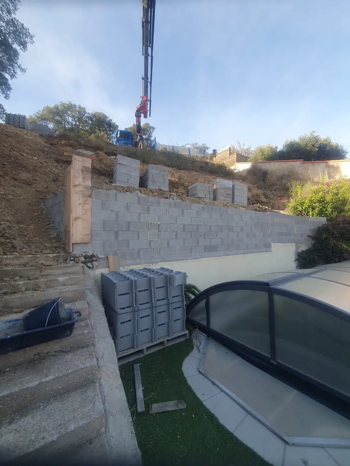 Mur de soutènement, ouverture de murs porteurs et décapage