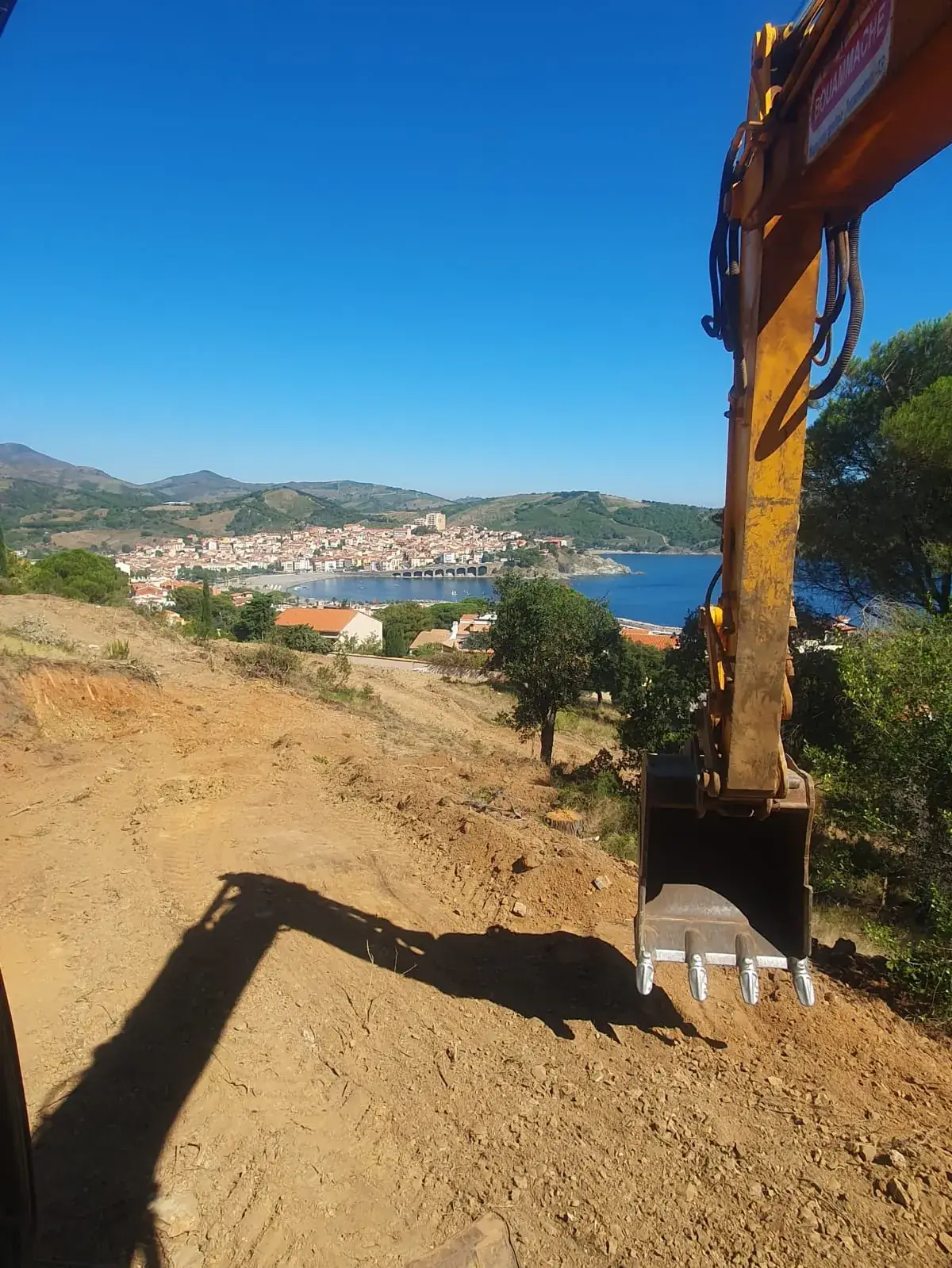 Nivellement de la parcelle en coteau - Banyuls-sur-Mer
