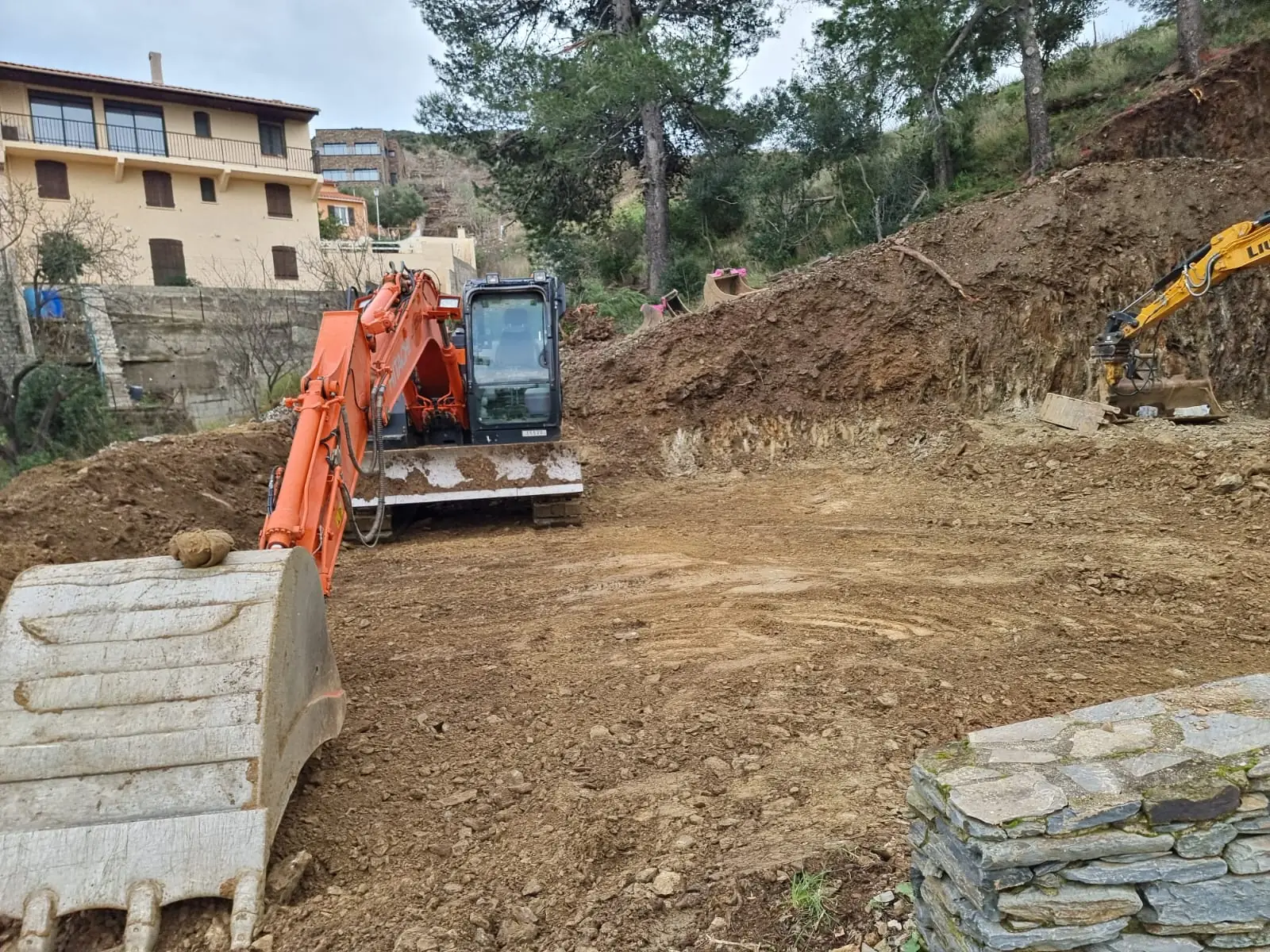 Terrassement en coteau - Collioure